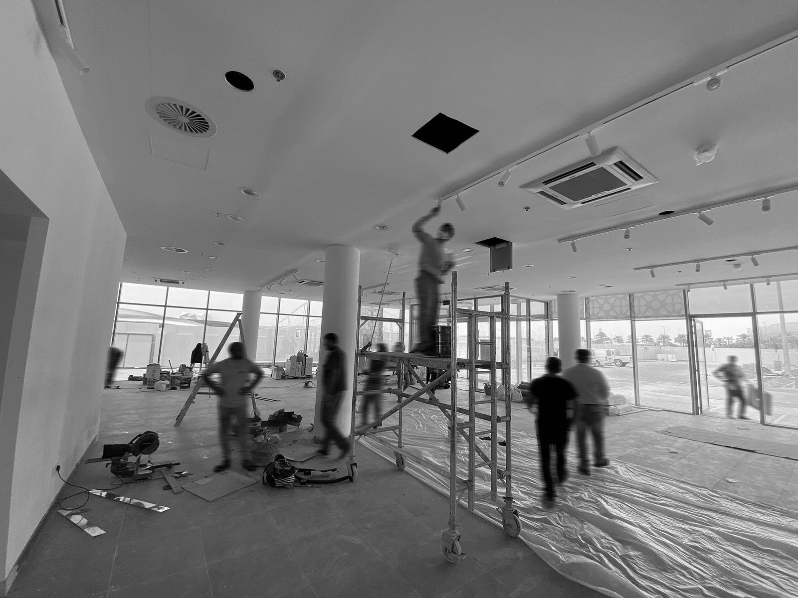 Alfa Romeo Showroom during construction