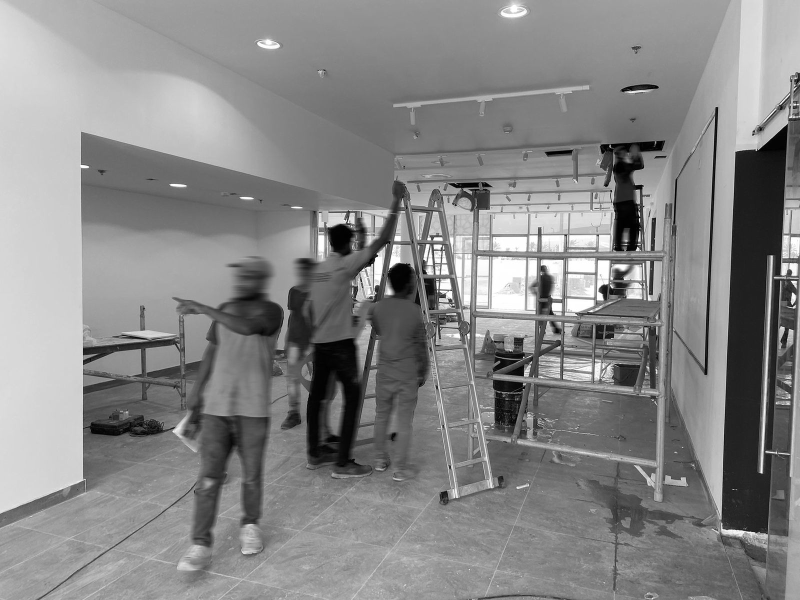 Alfa Romeo Showroom during construction