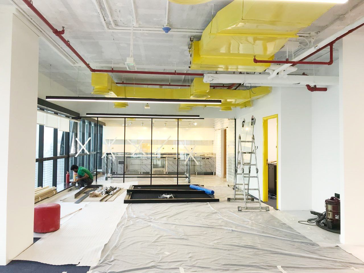 Jelly Belly Head Office during construction
