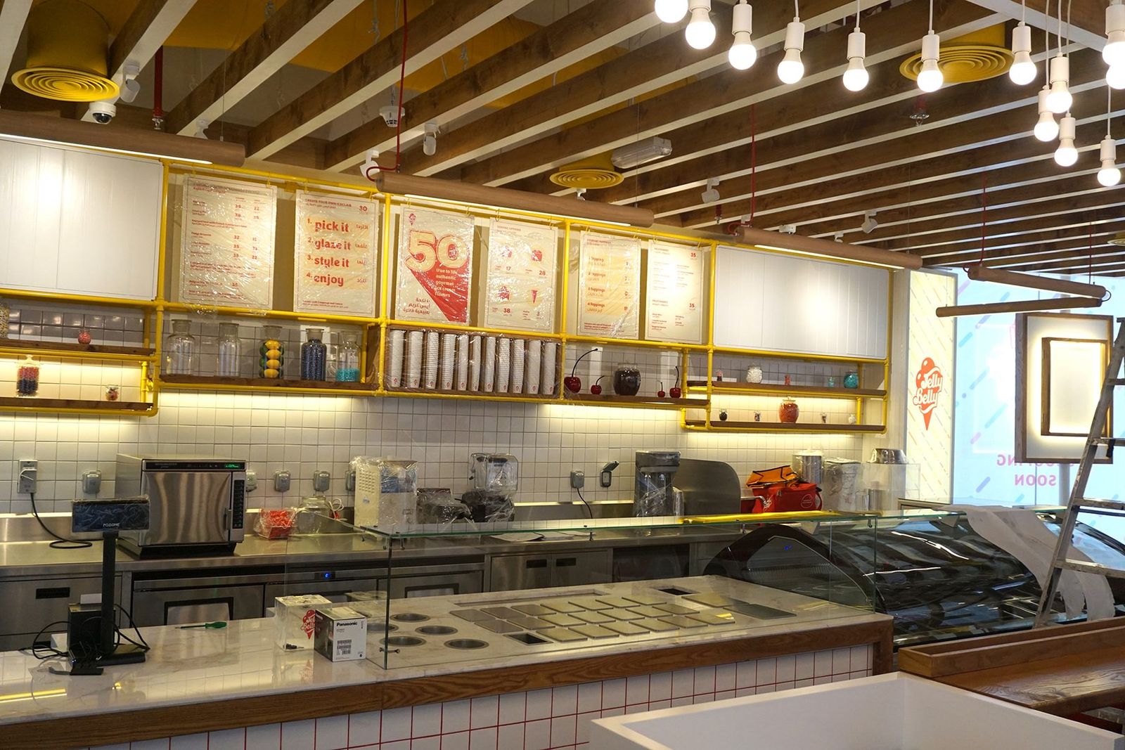 Jelly Belly Ice Cream during construction
