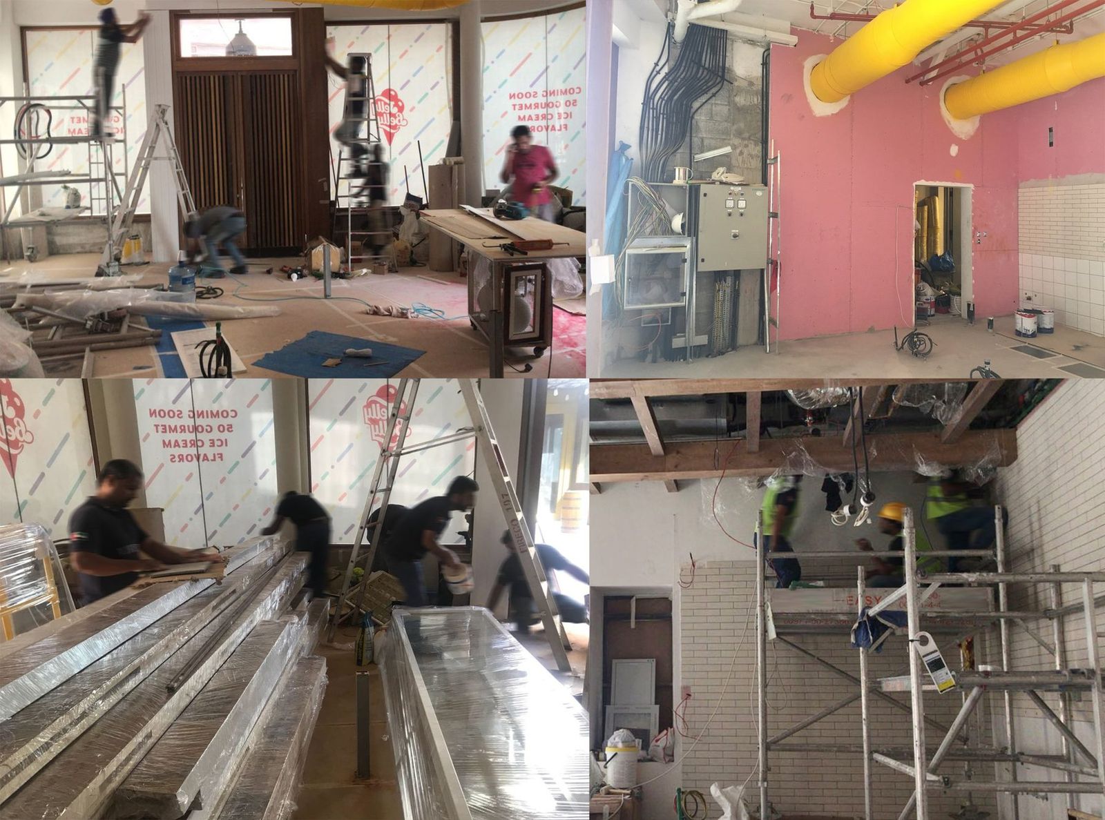 Jelly Belly Ice Cream during construction
